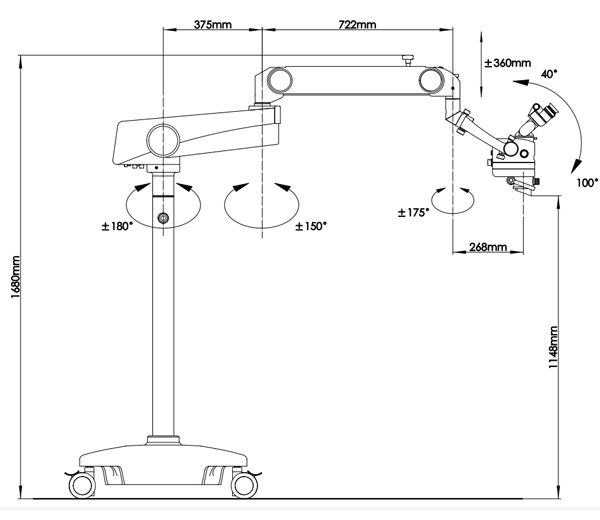 1.Mobile floor stand